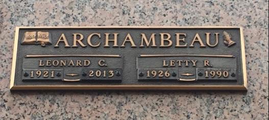 ARCHAMBEAU-Leonard Cyril-WWII-Army-headstone.jpg