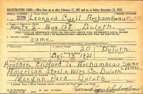 ARCHAMBEAU-Leonard Cyril-WWII-Army-reg.card.jpg