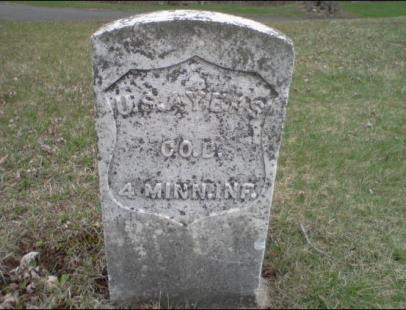 AYERS-Uriah Seymour-Civil War-Army-headstone-4th Minn.jpg