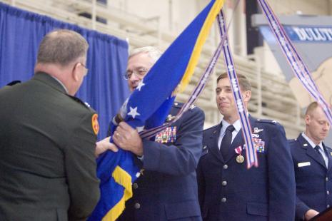 Adjutant General Larry Shellito, Cdr Mark Johnson and Commander Frank Stokes.jpg