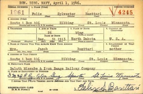BANTTARI-Felix Slyvester-WWII-Navy-reg.card.jpg