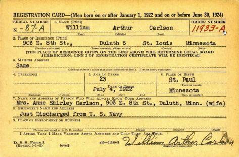 CARLSON-William-Bill-A-WWII-Navy-reg card