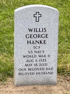 HANKE-Willis G-WWII-Navy-headstone