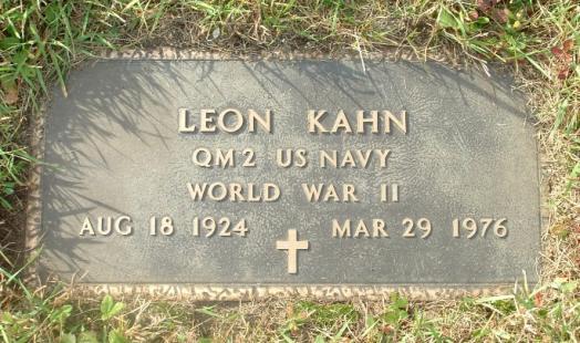 KAHN-Leon Solomon-WWII-Navy-headstone.jpg