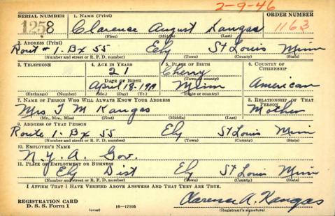 KANGAS-Clarence August-WWII-Army-reg.card.jpg