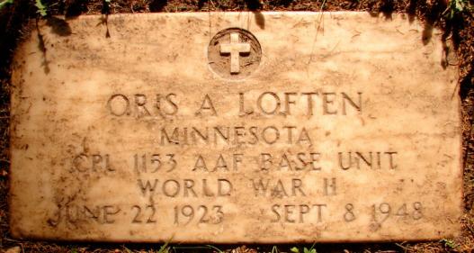 LOFTEN-Oris Arnold-WWII-AAF-headstone.jpg