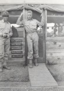 Luke Krmpotish and Bob Mucha, Camp Claiborne, 1941 125.0091.1.jpg