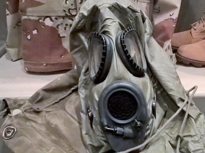 Boe's gas mask, Gulf War, 1991