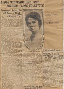 Lydia V. Whiteside-newspaper