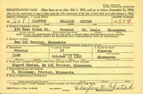 OKSTAD-Clayton Wallace-WWII-Army-reg.card.jpg