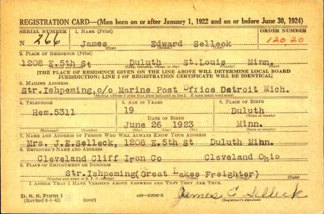 SELLECK-James Edward-WWII-Navy-reg.card.jpg