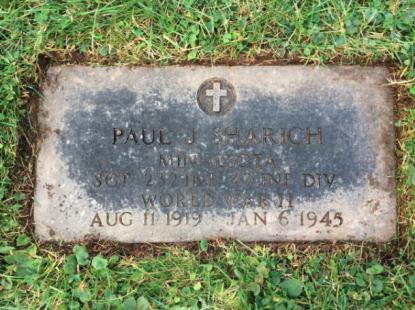 SHARICH-Paul Joseph-WWII-Army-headstone