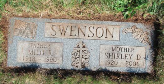 SWENSON-Milo Raymond-WWII-Navy-headstone