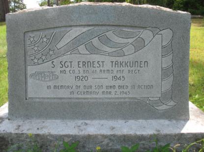 TAKKUNEN-Earnest-WWII-Army-headstone