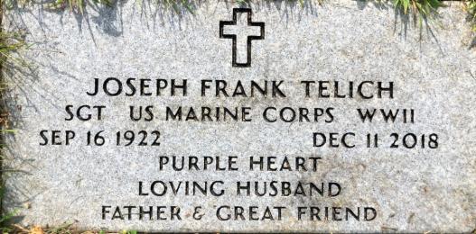 TELICH-Joseph Frank-WWII-USMC-headstone