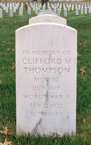 THOMPSON-Clifford Melvin-WWII-Navy-headstone