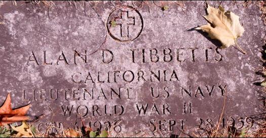 TIBBETTS-Alan David-WWII-Navy-headstone