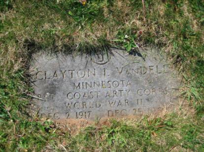 VAN DELL-Clayton Leon-WWII-Army-headstone