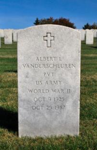 VAN DERSCHEUREN-Albert Lawrence-WWII-Army-headstone