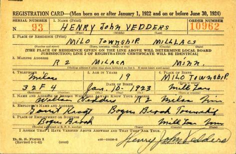VEDDERS-Henry John-WWII-Army-reg.card