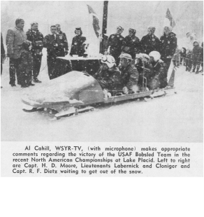 Ted Labernik was a part of the USAF Bobsled Team. 