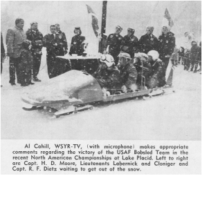 Ted Labernik was a part of the USAF Bobsled Team.