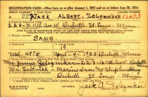 ZELEZNIKAR-Jack Albert-WWII-Army-reg.card.jpg